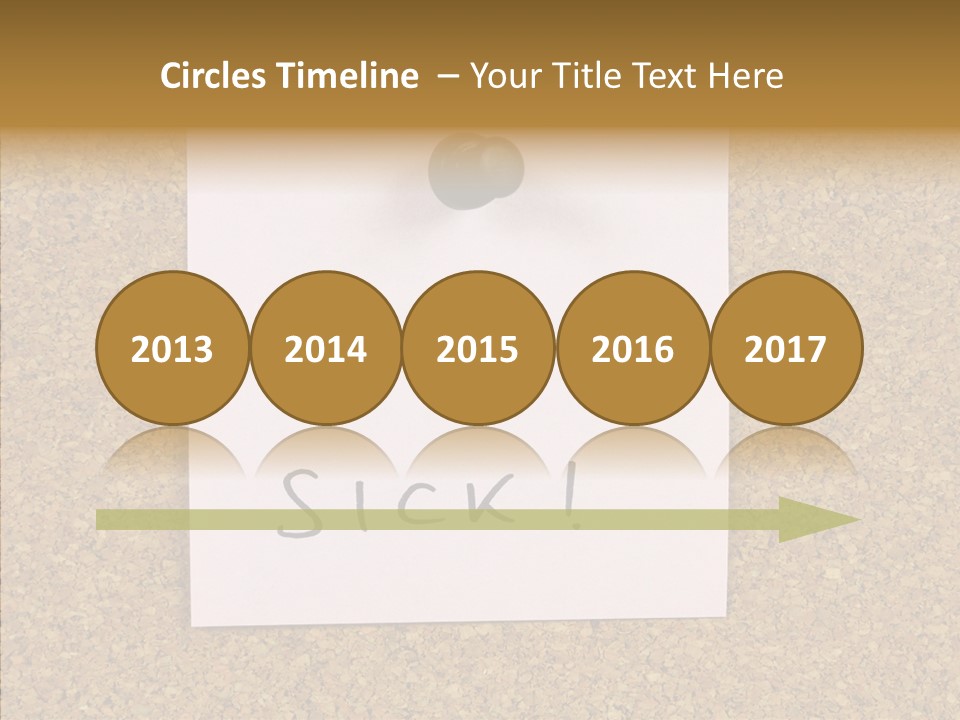 Pinned Work Adhesive PowerPoint Template