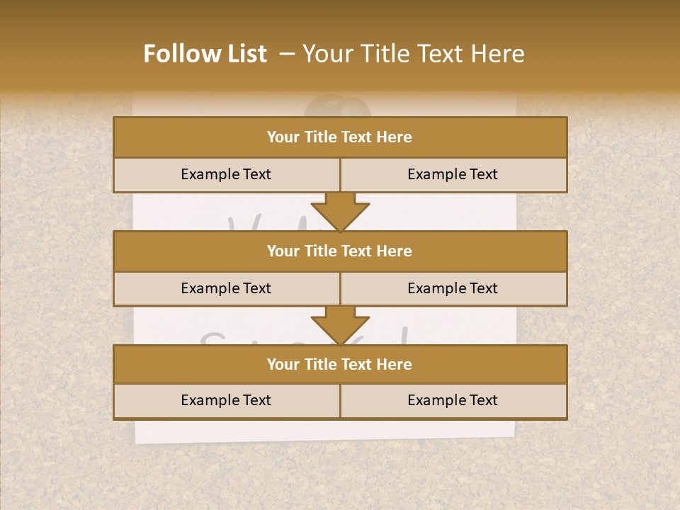 Pinned Work Adhesive PowerPoint Template