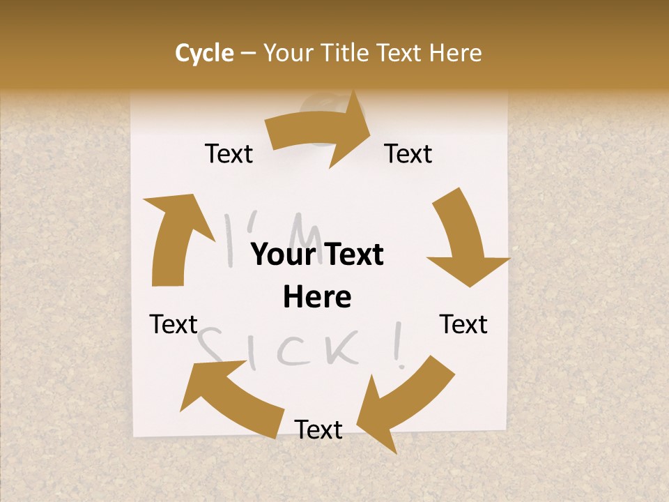 Pinned Work Adhesive PowerPoint Template