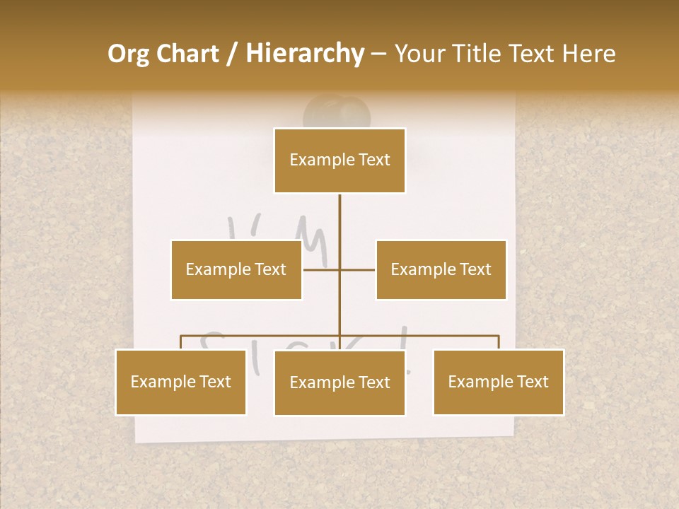 Pinned Work Adhesive PowerPoint Template