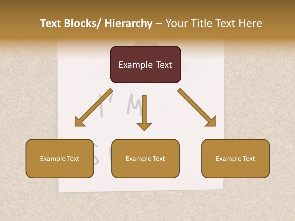 Pinned Work Adhesive PowerPoint Template