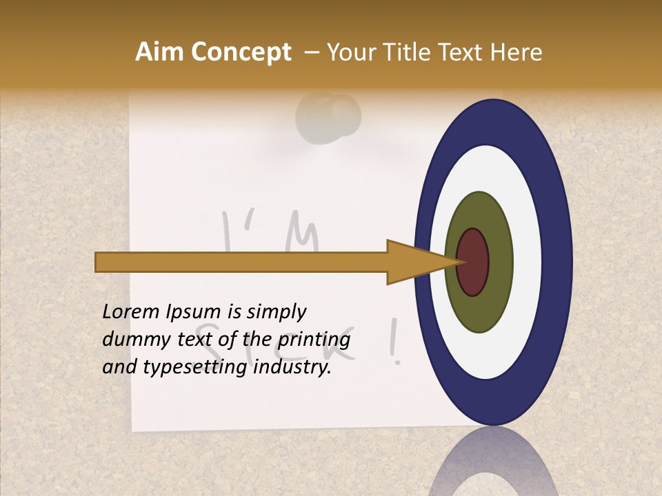 Pinned Work Adhesive PowerPoint Template