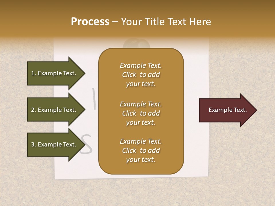 Pinned Work Adhesive PowerPoint Template