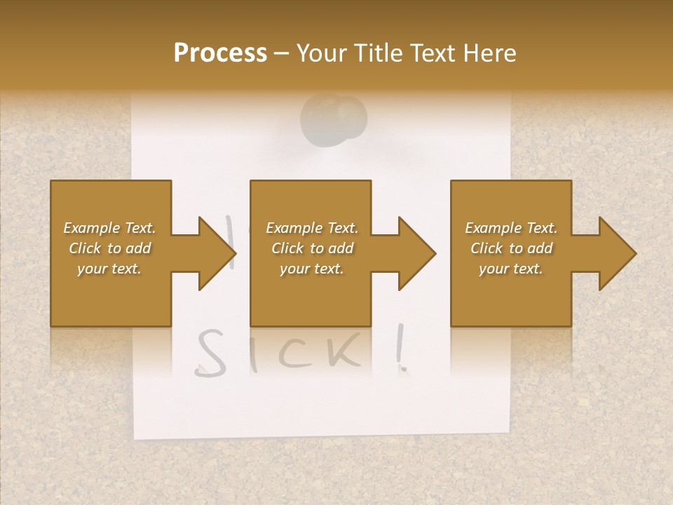 Pinned Work Adhesive PowerPoint Template