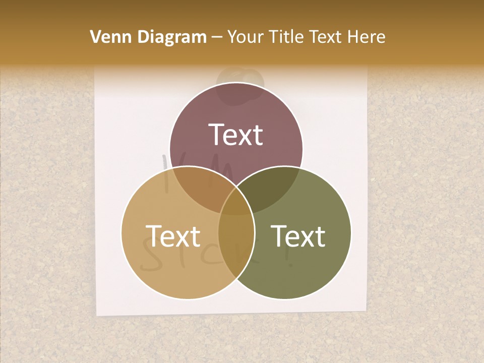 Pinned Work Adhesive PowerPoint Template