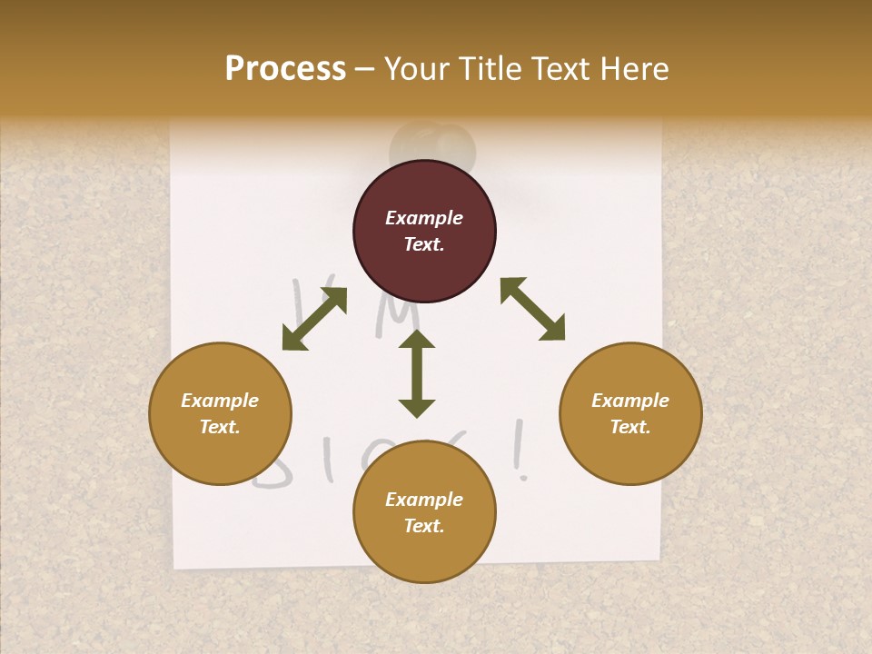 Pinned Work Adhesive PowerPoint Template