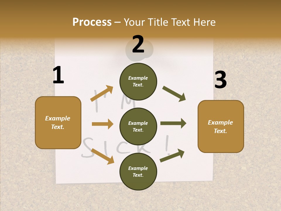 Pinned Work Adhesive PowerPoint Template