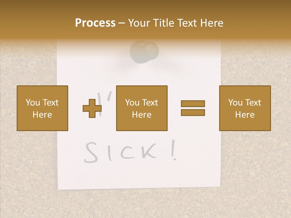 Pinned Work Adhesive PowerPoint Template