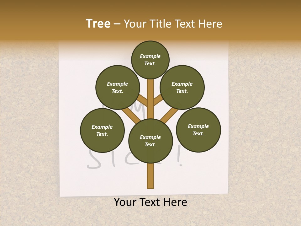 Pinned Work Adhesive PowerPoint Template