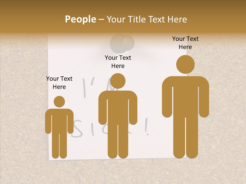 Pinned Work Adhesive PowerPoint Template