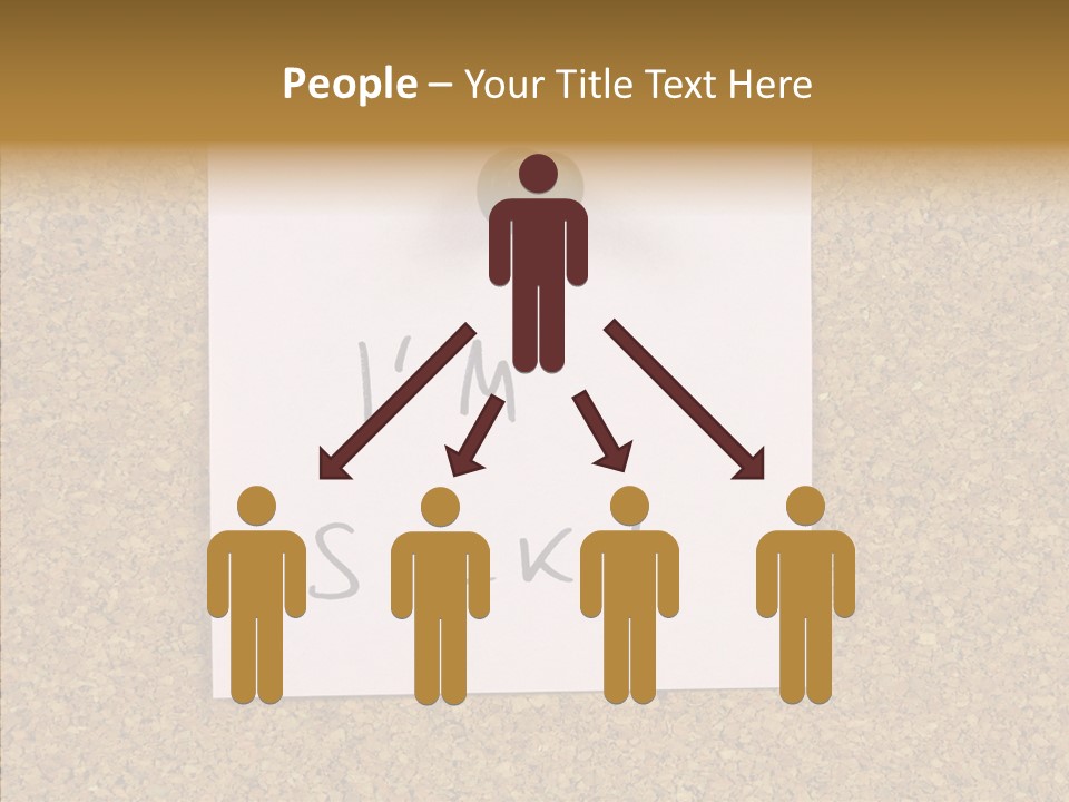 Pinned Work Adhesive PowerPoint Template