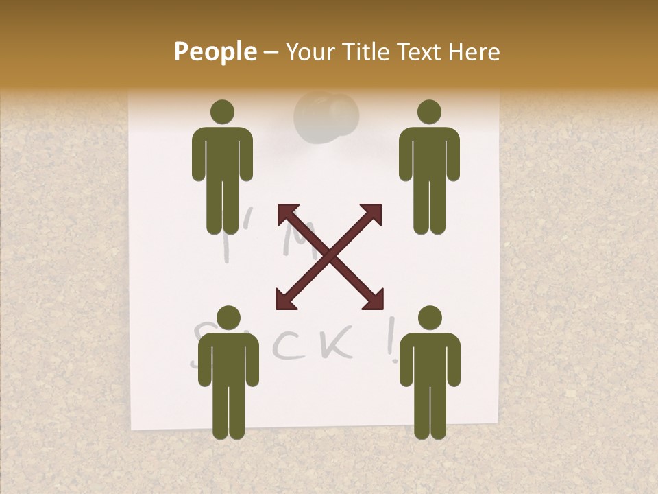 Pinned Work Adhesive PowerPoint Template