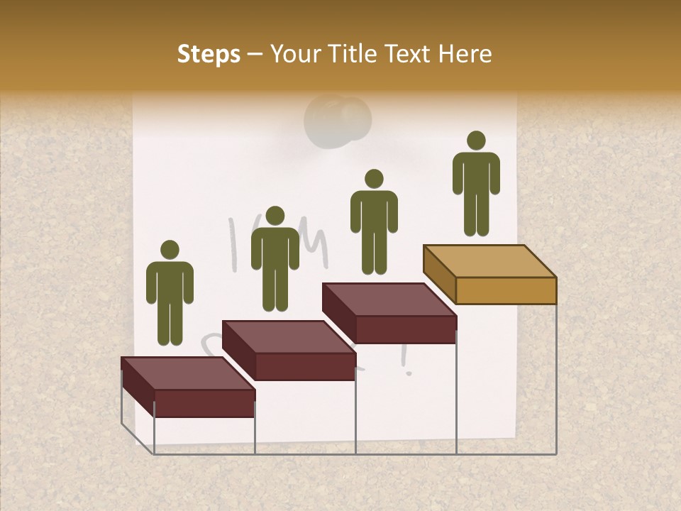 Pinned Work Adhesive PowerPoint Template