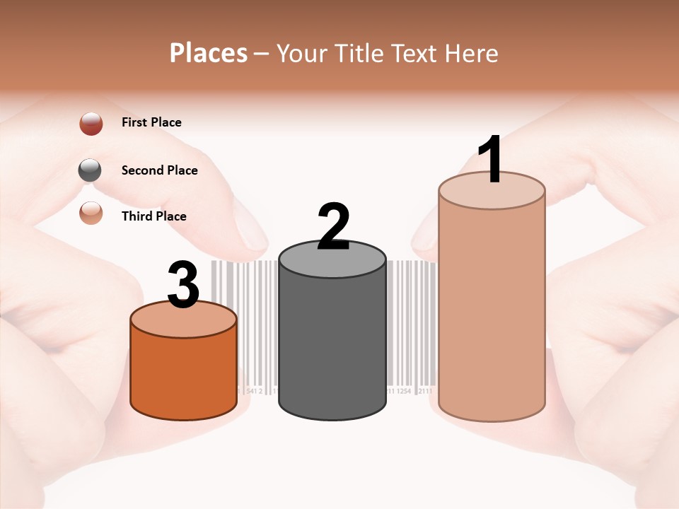 White Shopping Distribution PowerPoint Template