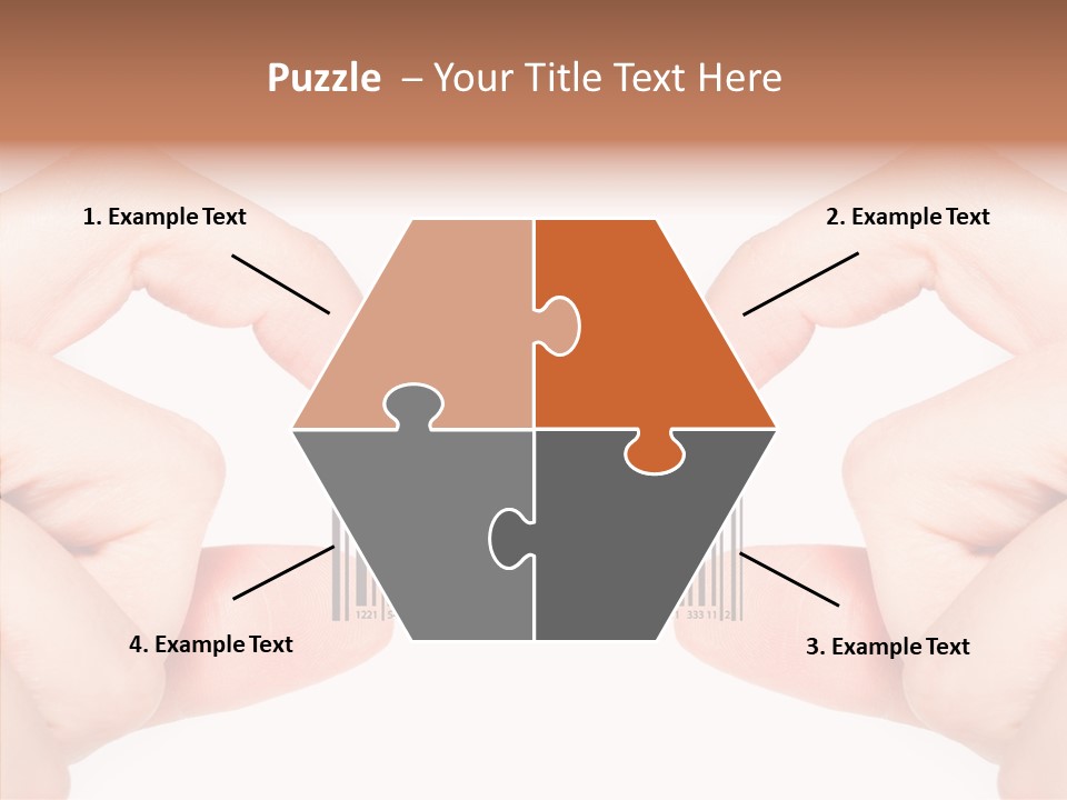 White Shopping Distribution PowerPoint Template