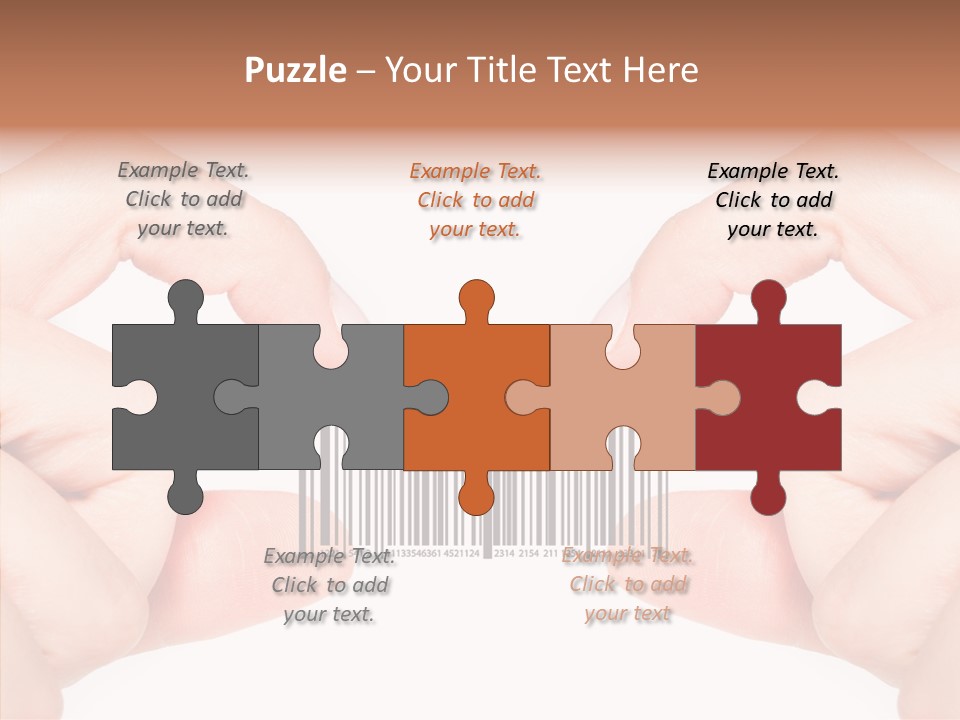 White Shopping Distribution PowerPoint Template