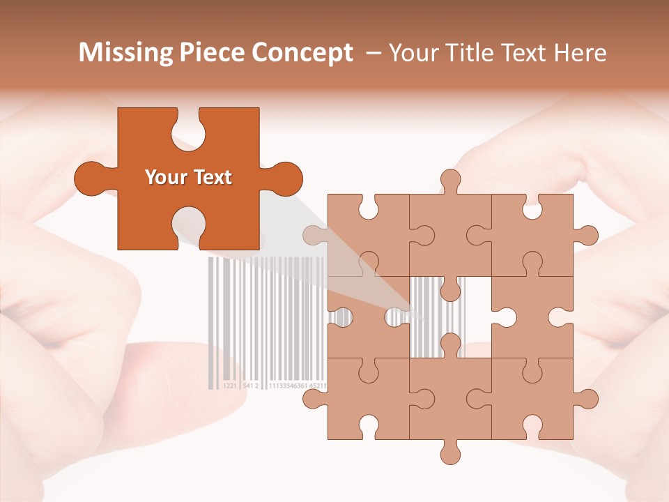 White Shopping Distribution PowerPoint Template