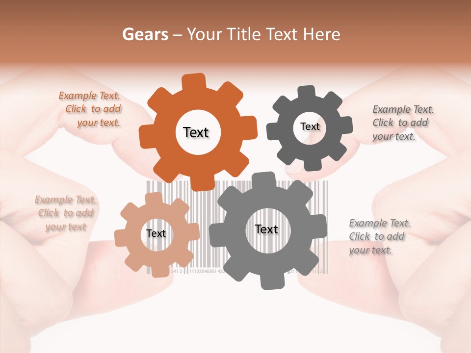 White Shopping Distribution PowerPoint Template