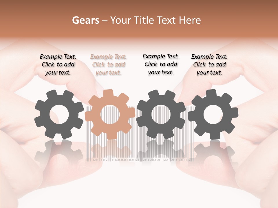 White Shopping Distribution PowerPoint Template