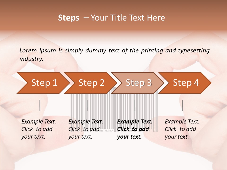White Shopping Distribution PowerPoint Template