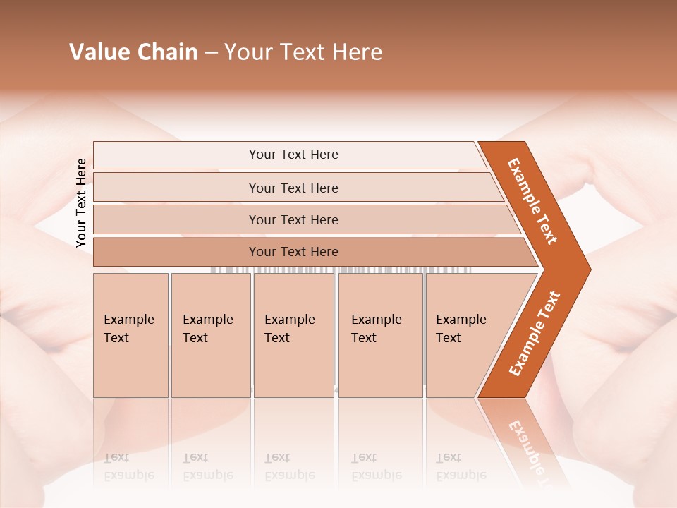 White Shopping Distribution PowerPoint Template
