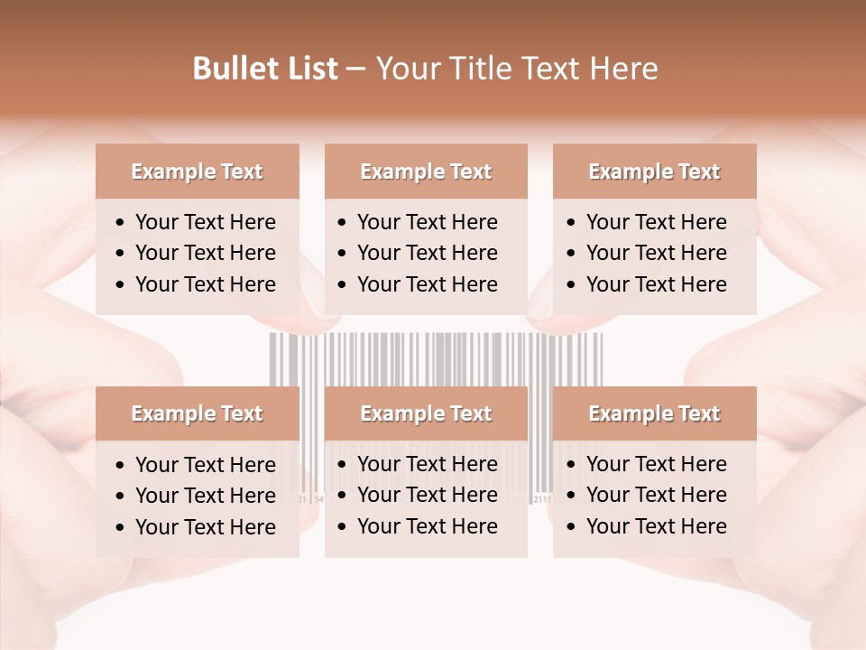 White Shopping Distribution PowerPoint Template