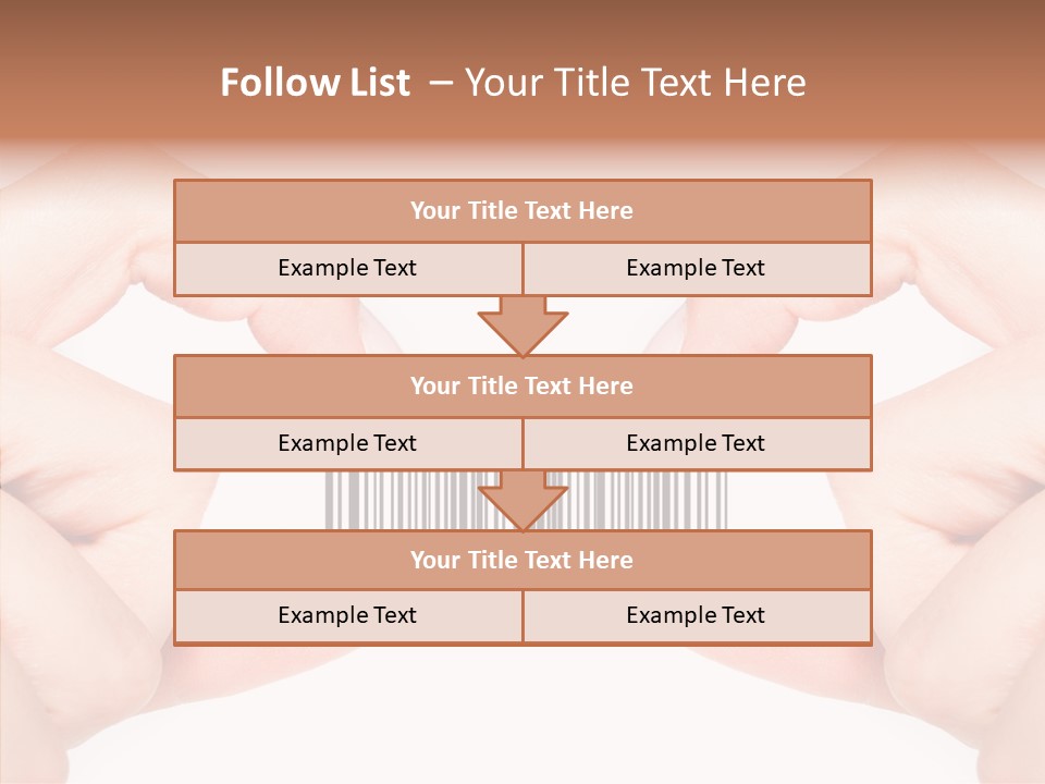 White Shopping Distribution PowerPoint Template