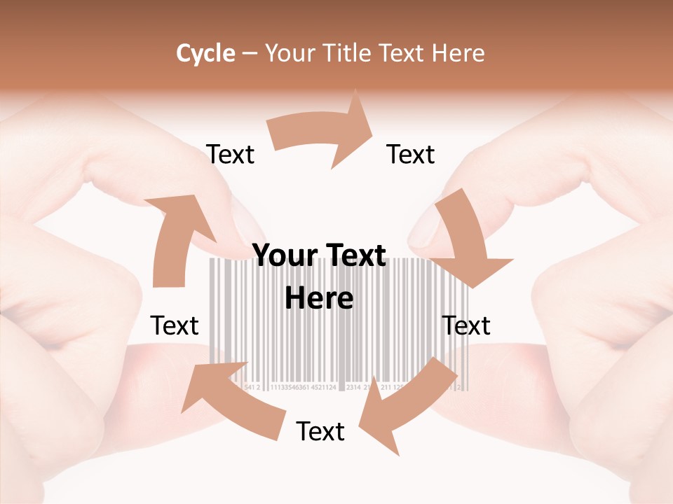 White Shopping Distribution PowerPoint Template