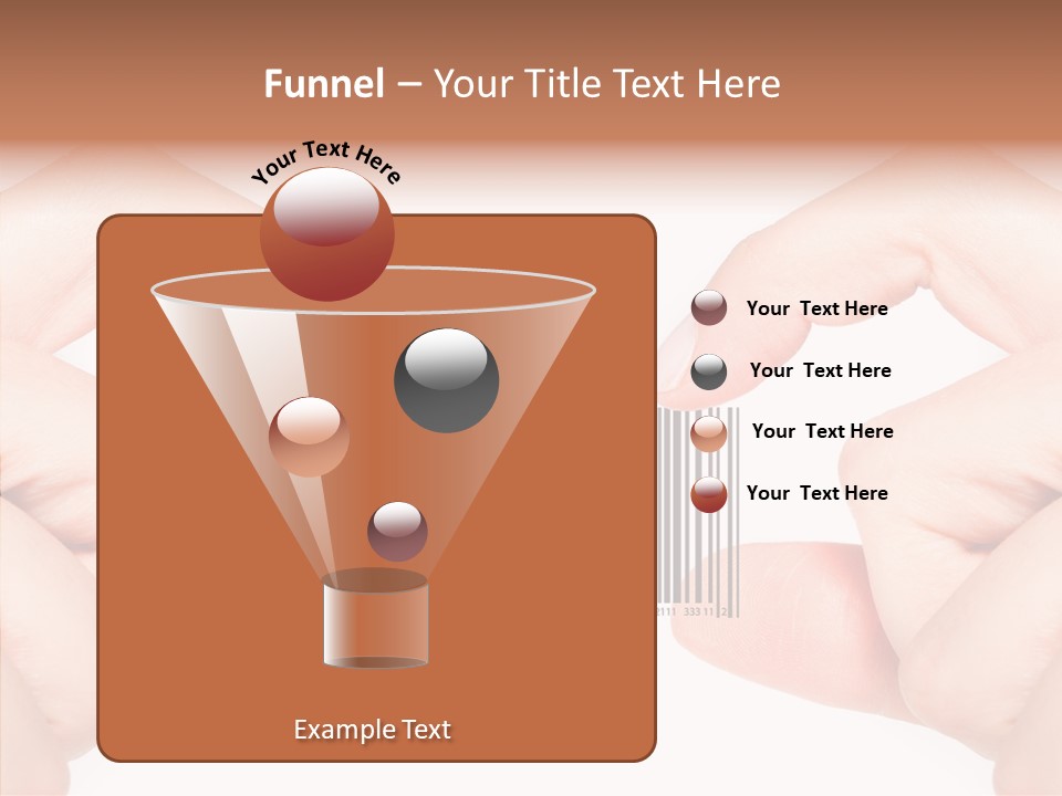 White Shopping Distribution PowerPoint Template