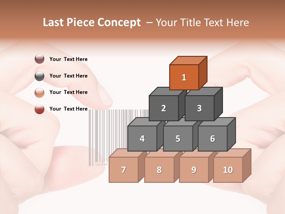 White Shopping Distribution PowerPoint Template