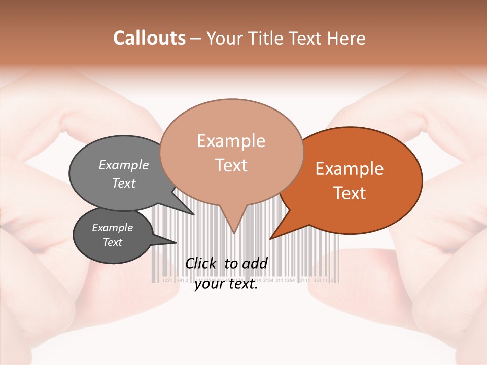 White Shopping Distribution PowerPoint Template