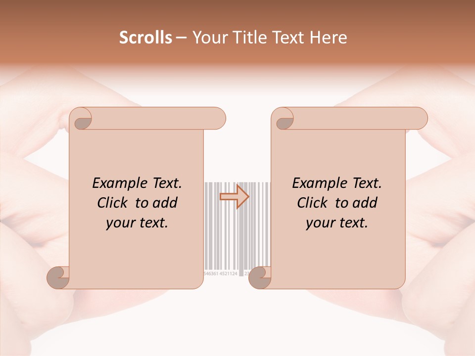 White Shopping Distribution PowerPoint Template