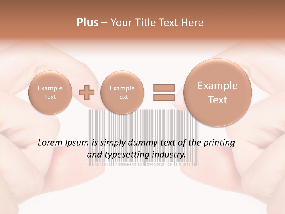 White Shopping Distribution PowerPoint Template