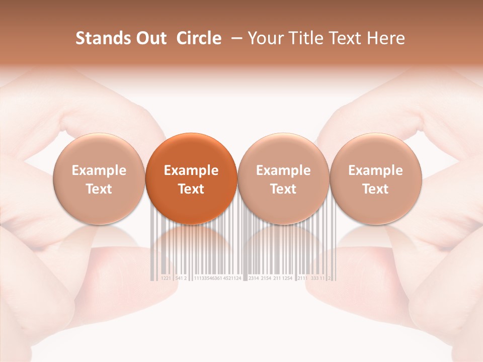 White Shopping Distribution PowerPoint Template