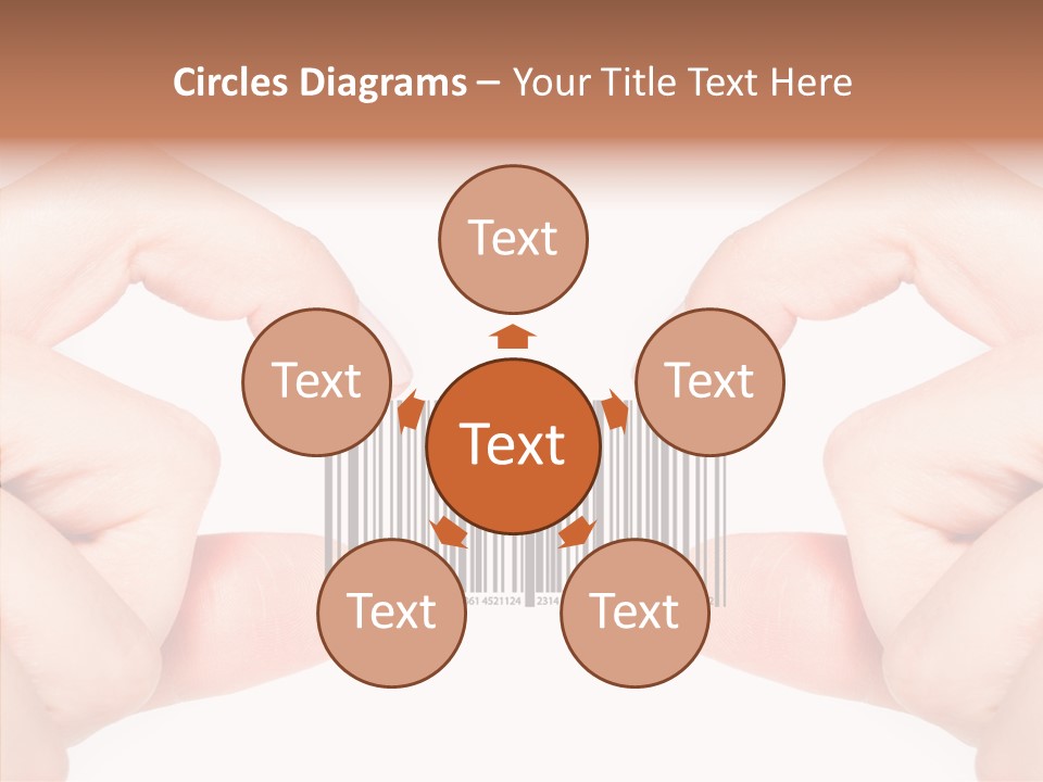 White Shopping Distribution PowerPoint Template