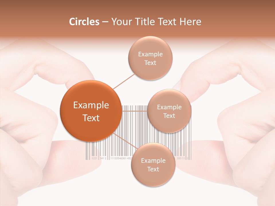 White Shopping Distribution PowerPoint Template