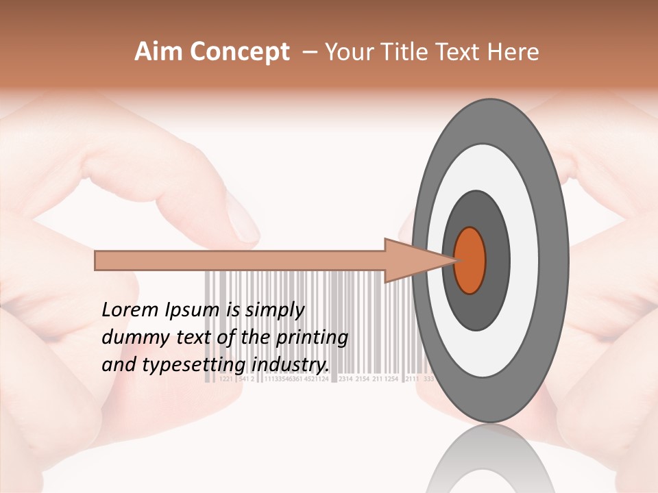 White Shopping Distribution PowerPoint Template