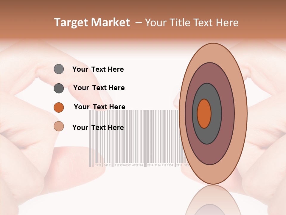 White Shopping Distribution PowerPoint Template