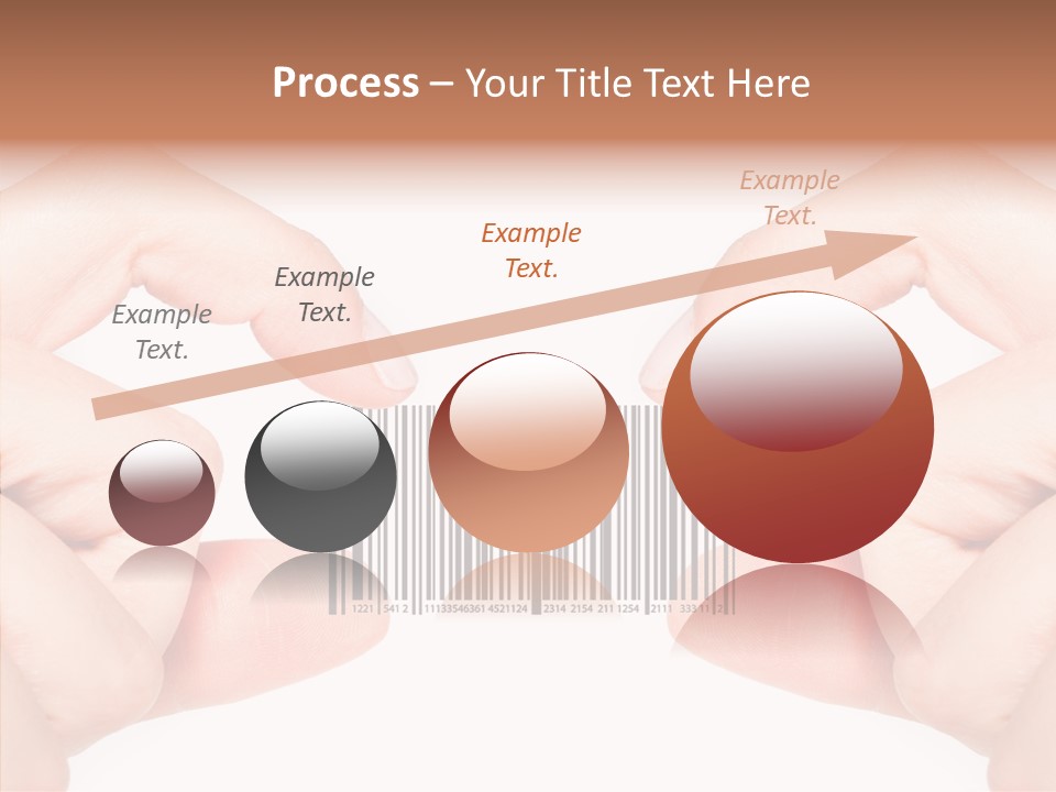 White Shopping Distribution PowerPoint Template