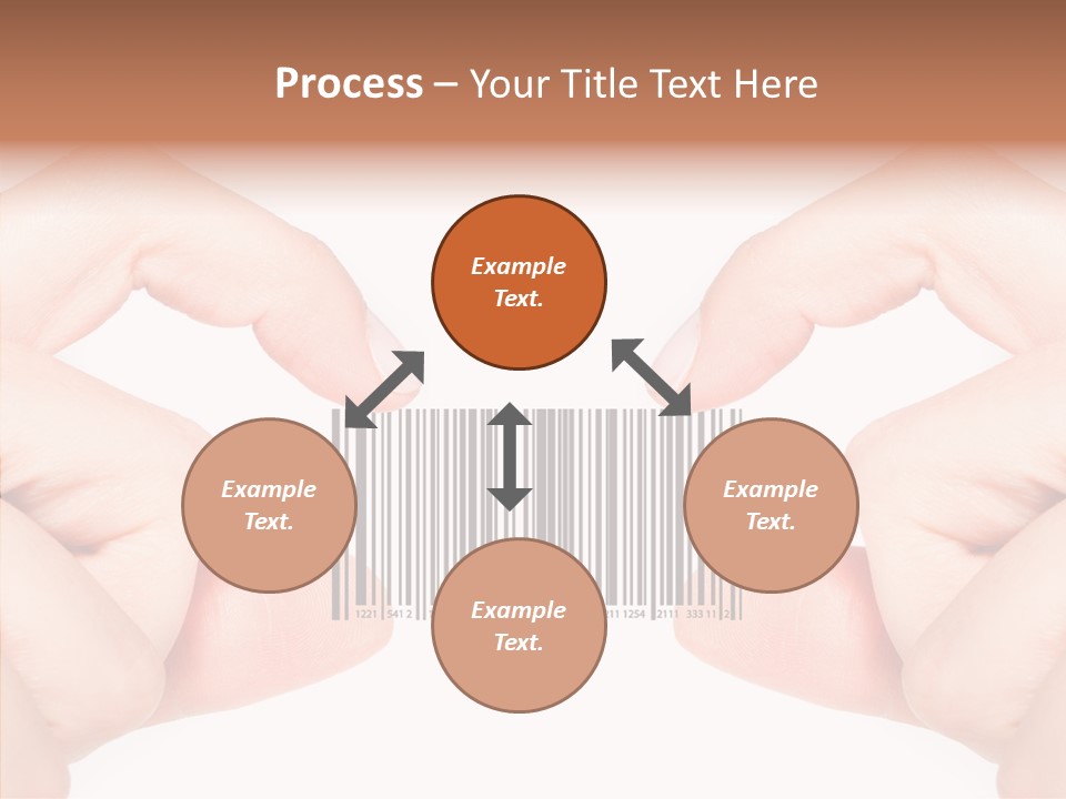 White Shopping Distribution PowerPoint Template