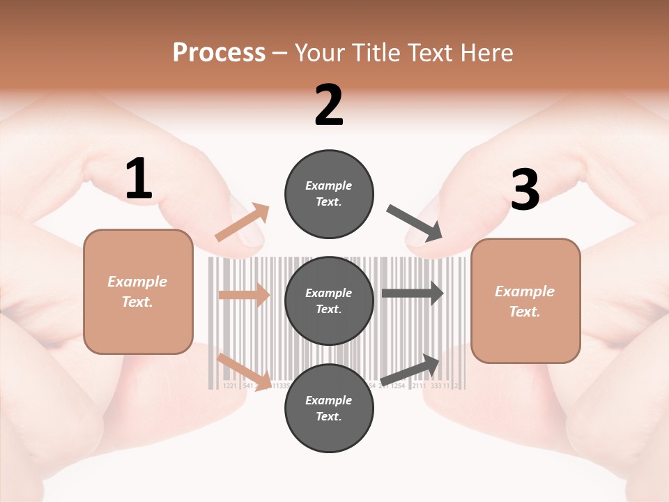 White Shopping Distribution PowerPoint Template