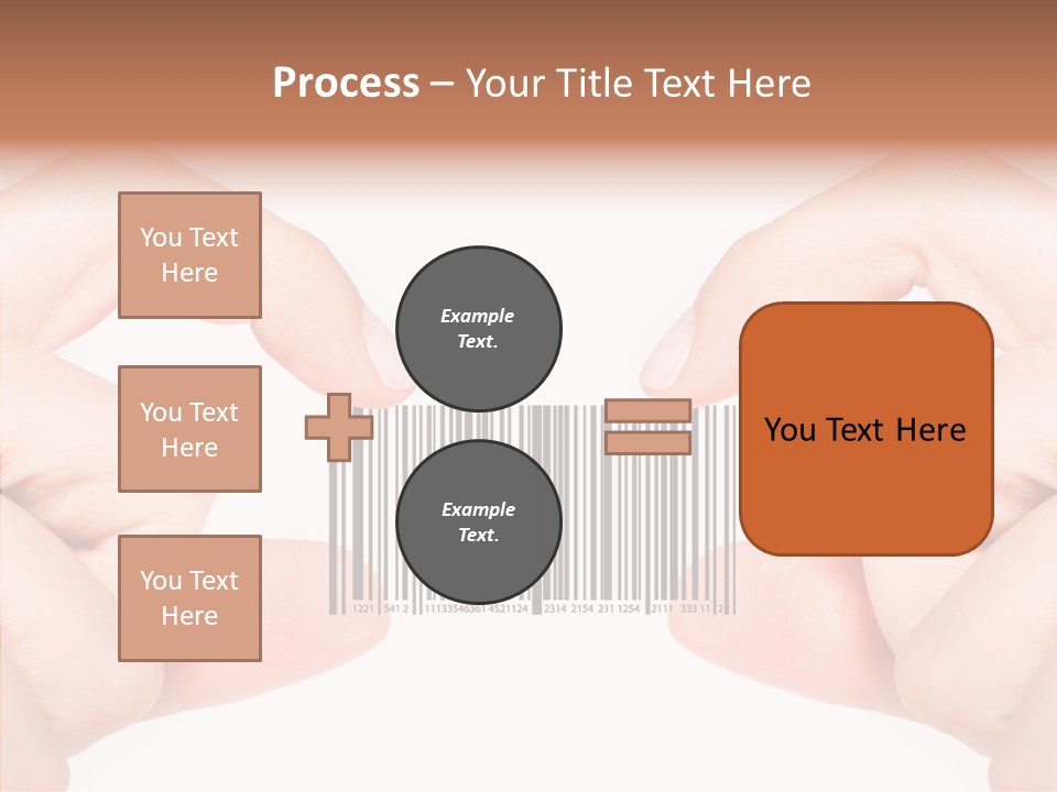 White Shopping Distribution PowerPoint Template