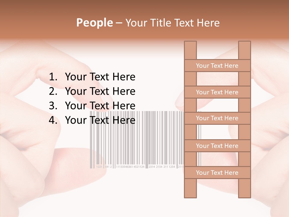 White Shopping Distribution PowerPoint Template