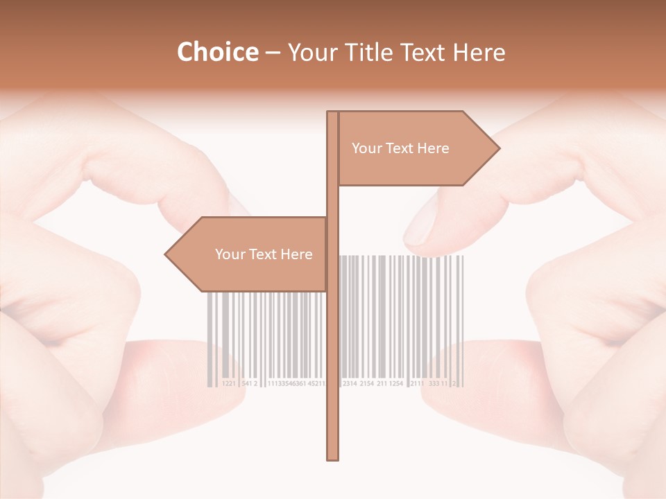 White Shopping Distribution PowerPoint Template