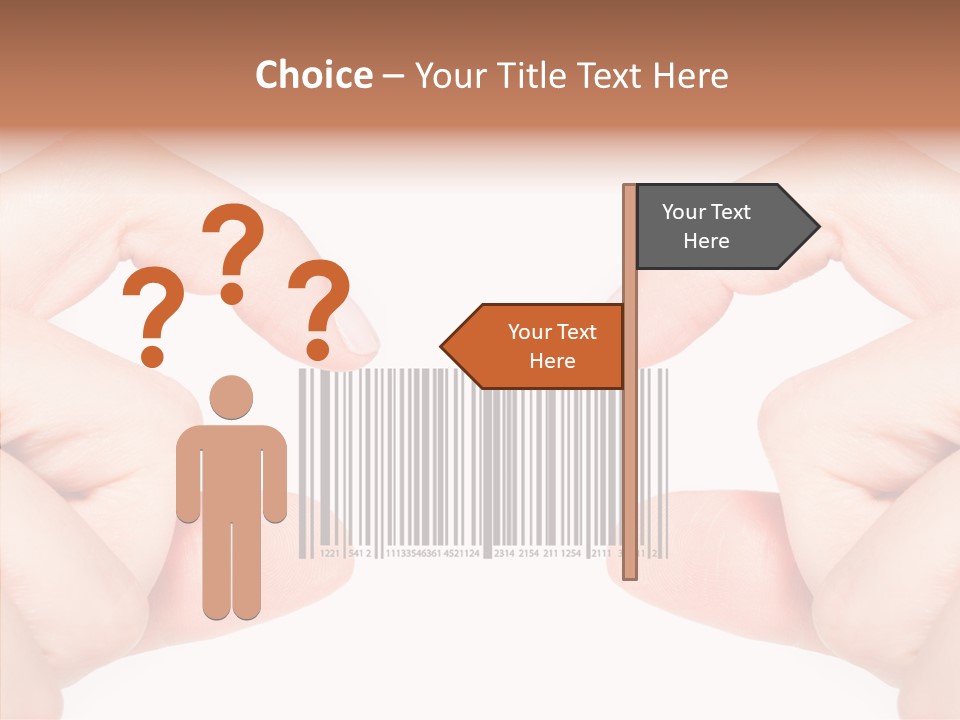 White Shopping Distribution PowerPoint Template