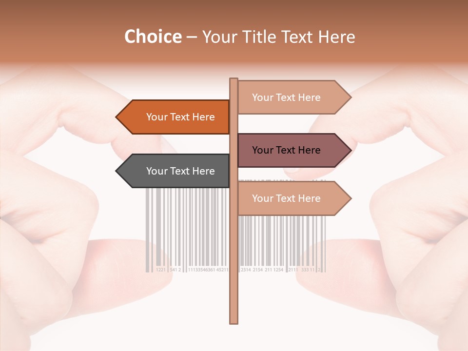 White Shopping Distribution PowerPoint Template