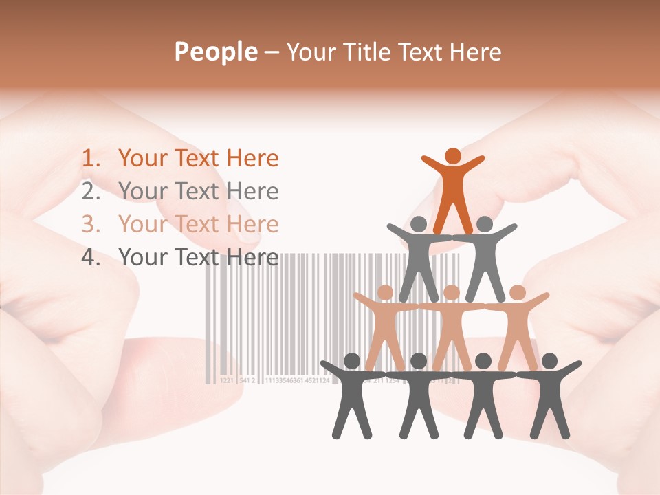 White Shopping Distribution PowerPoint Template