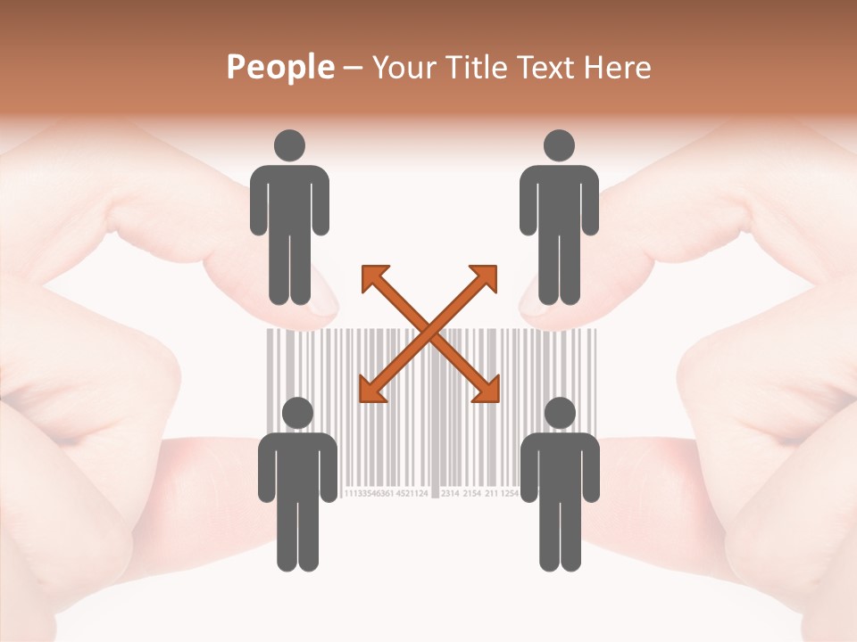 White Shopping Distribution PowerPoint Template