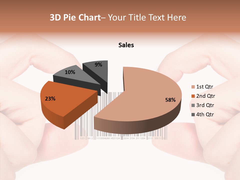 White Shopping Distribution PowerPoint Template
