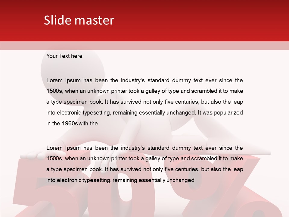 Zero Abstract Drawing PowerPoint Template